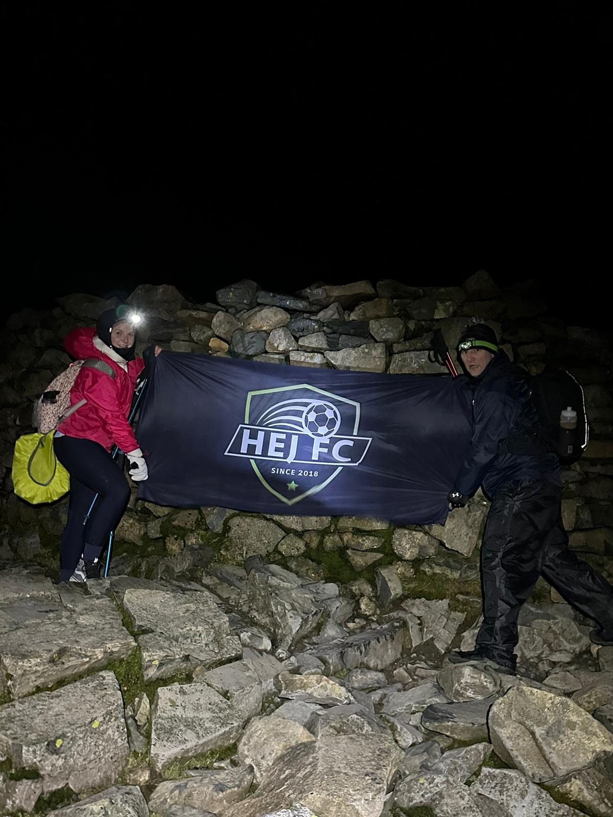 HEJ FC parents on the Three Peaks Challenge